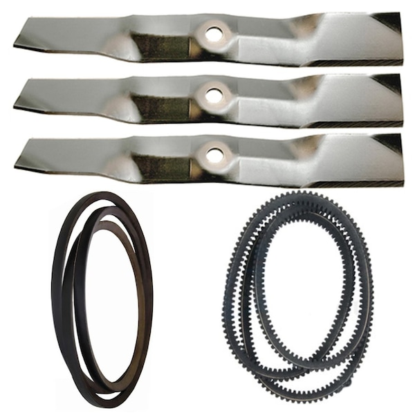 Aic Replacement Parts Blades & Belts Kit Fits John Deere 48 Decks LX255 LX277 LX279 LX288 LX280 M145476-BELTSKIT - main